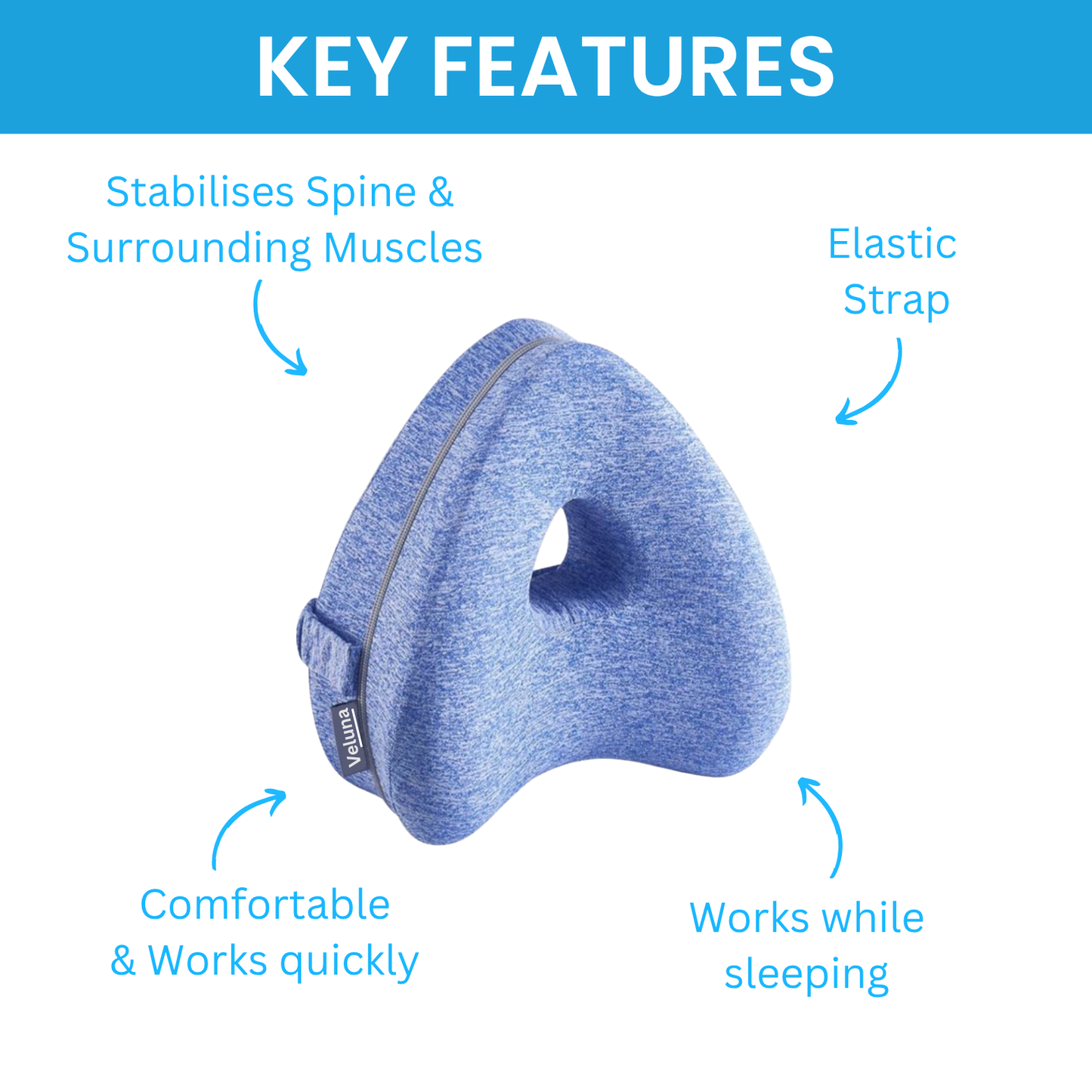Veluna's™ Orthopeadic Pillow